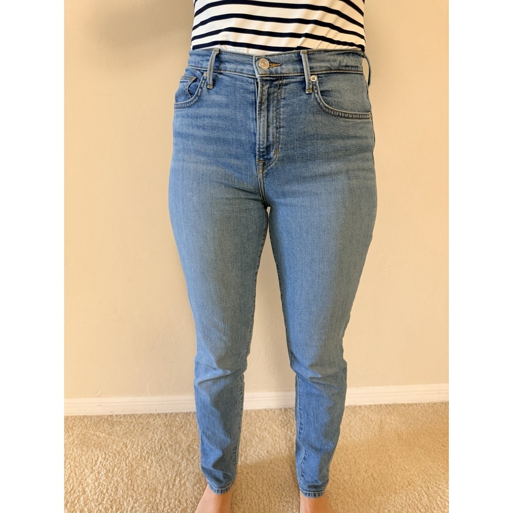 Vince Skinny High-Rise‎ Stretch Light Blue Denim Jeans Women 5-Pocket size 28